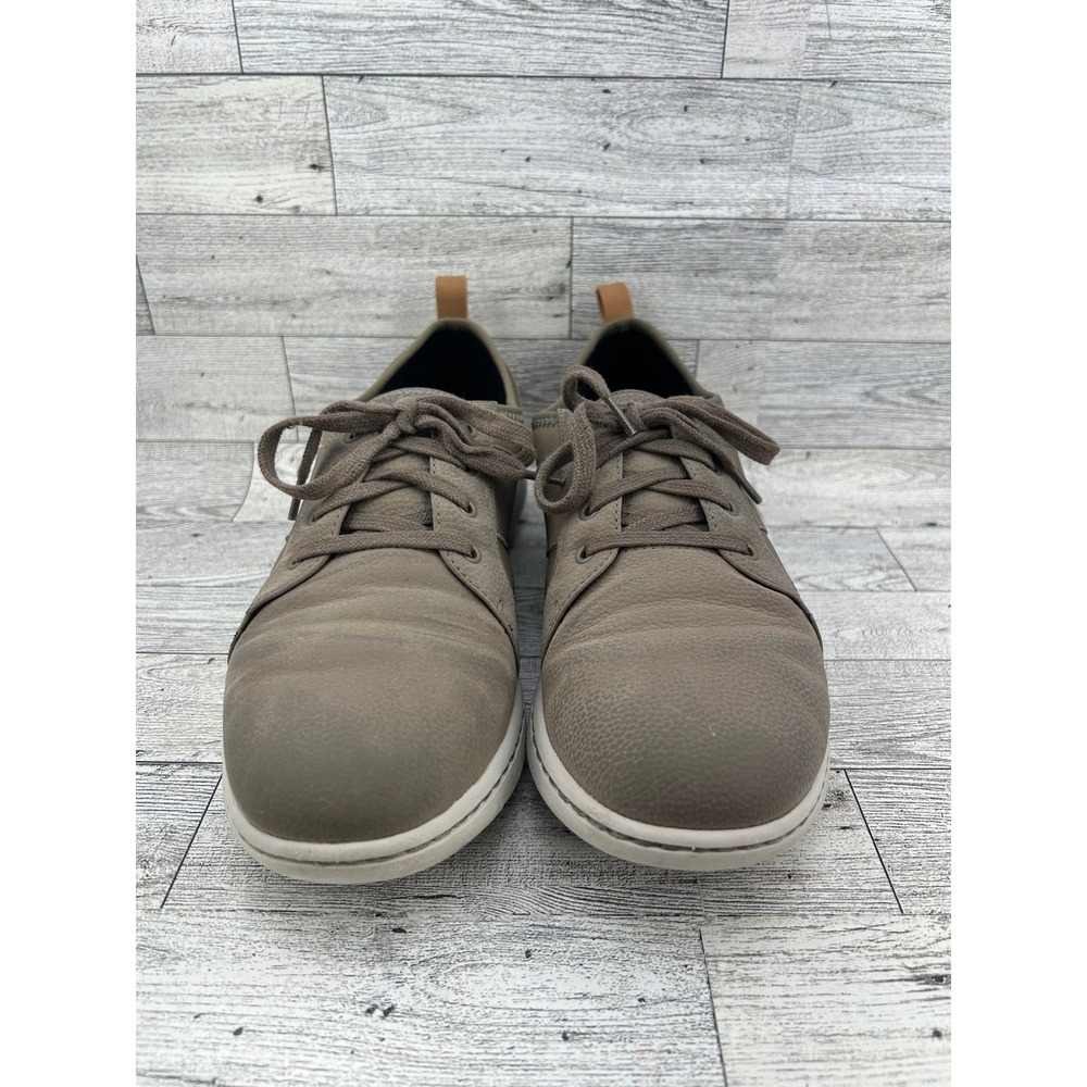 Clarks Cloudsteppers Women Sneakers Taupe Leather Lace Up Casual Comfort Sz 7.5M - Picture 4 of 14